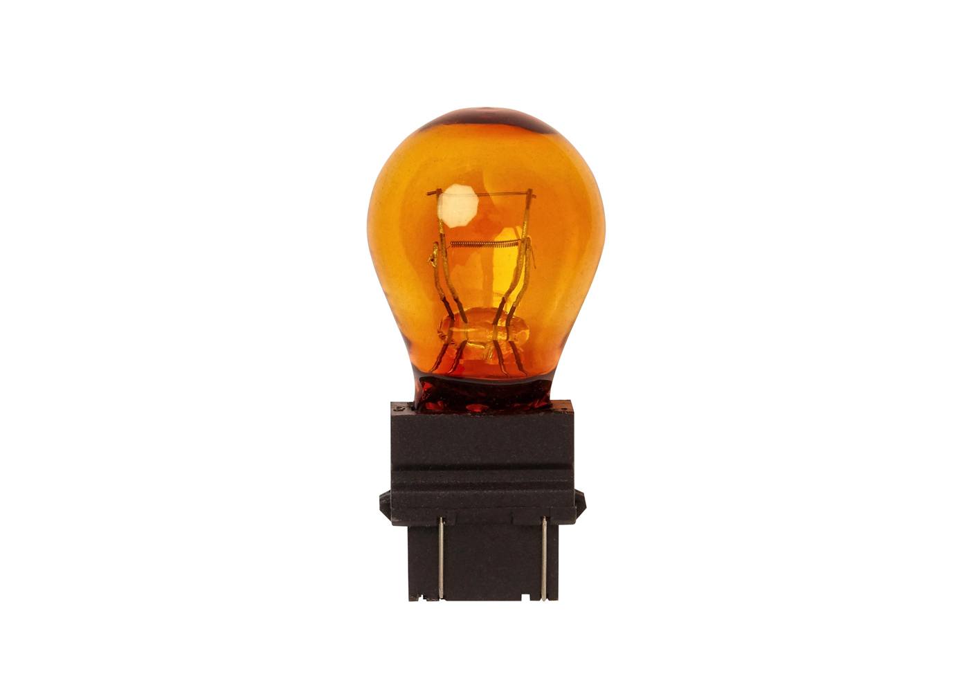 10-Pack BREHMA PY27/7W 12V 27/7W 3757A Car Indicator Light Bulbs - WX2.5x16q Base